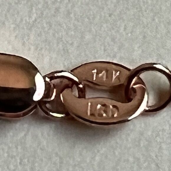 14K Real Gold chain 0.8 mm Rose Gold box chain Necklace | Birthday gift | 20” | - Picture 4 of 7